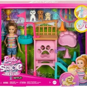 Barbie And Stacie To The Rescue Puppy Playground Playset With Doll
